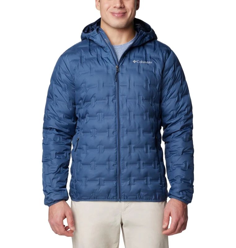 Columbia Men's Hooded Down Jacket, Delta Ridge II