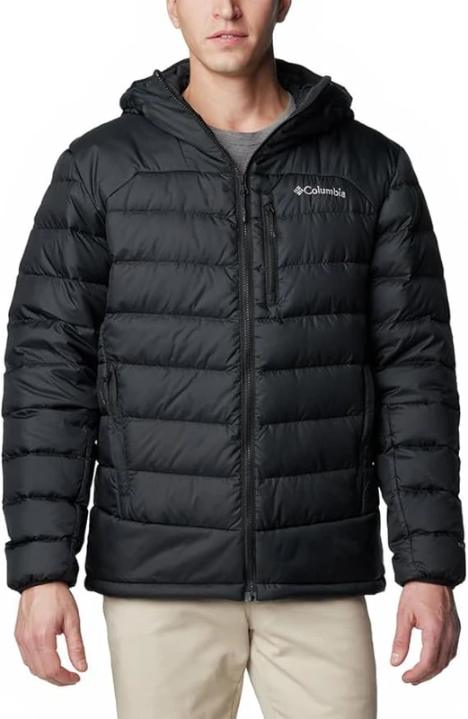 Columbia Men's Autumn Park 2 Down Hooded Jacket, Dark Mountain/Collegiate Navy, XXL