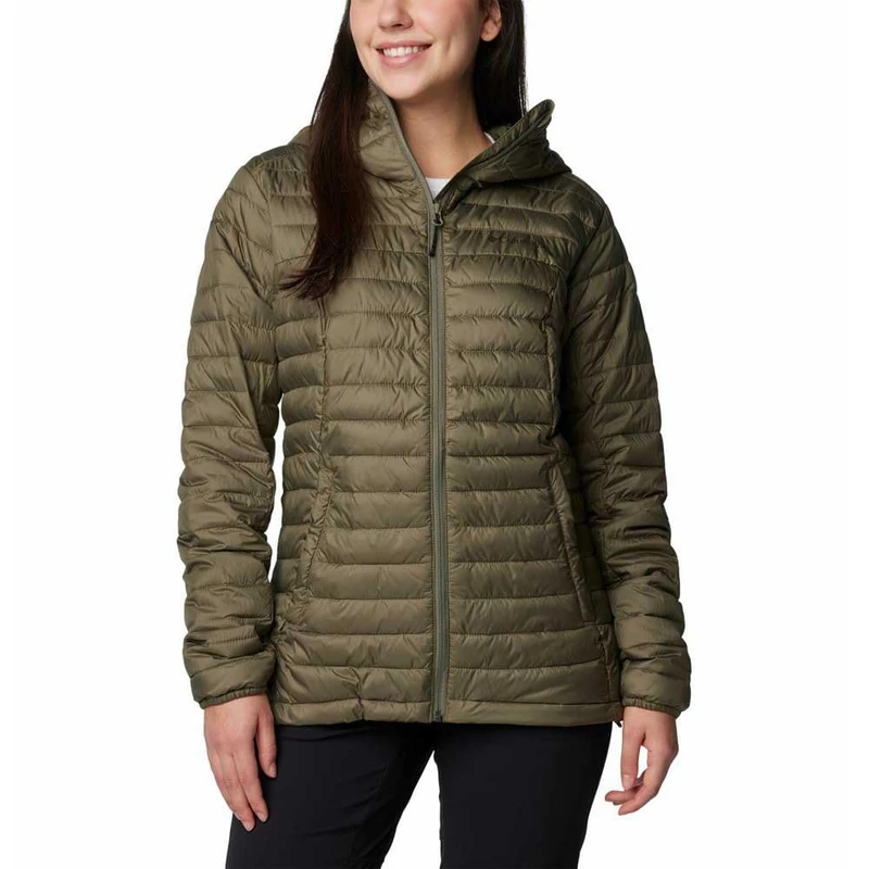 Columbia Women's Silver Falls 2 Hooded Jacket, Stone Green, M - Image 1
