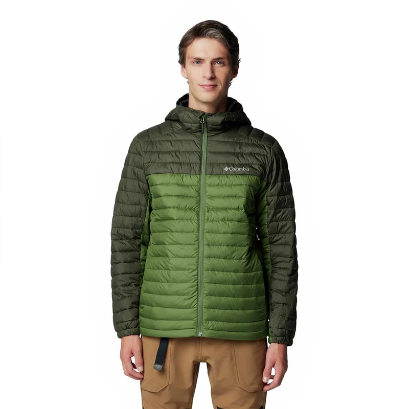 Columbia Men's Silver Falls 2 Hooded Jacket, Canteen/Greenscape, XL - Image 1