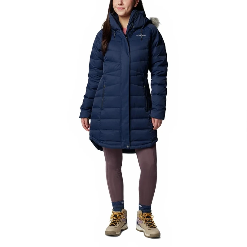 Columbia Women's Belle Isle 2 Mid Down Jacket, Collegiate Navy, XS