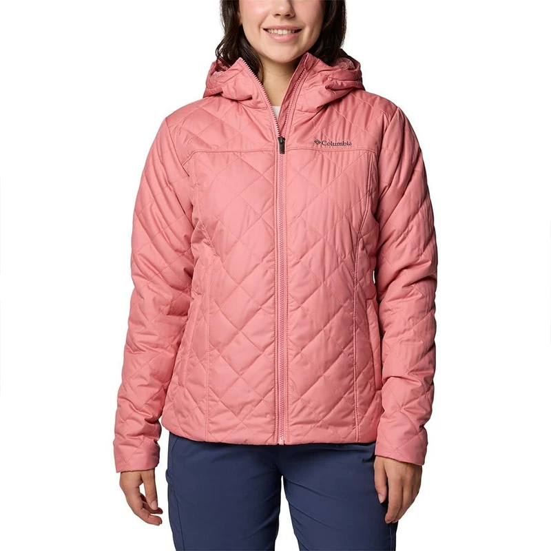 Columbia Women's Copper Crest 2 Hooded Jacket, Pink Agave, XL