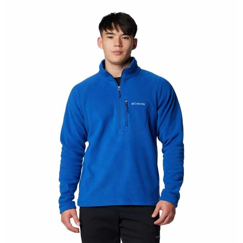 Columbia Men's Fast Trek 3 Half Zip Fleece, Mountain Blue, XXL
