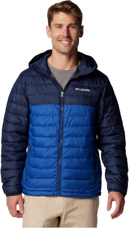Columbia Men's Powder Lite 2 Hooded Jacket, Sunstone/Shark, XL