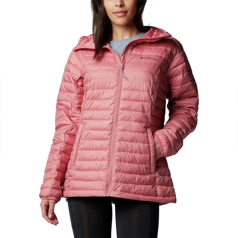 Columbia Women's Silver Falls 2 Hooded Jacket, Pink Agave, XL