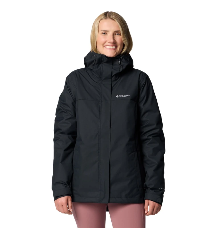 Columbia Women's Hikebound 2 Interchange Jacket, 3 In 1 Interchange Winter Coat, Black, X-Small
