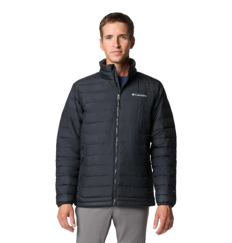 Columbia Men's Powder Lite Jacket, Puffer Jacket, Black, Size XXL