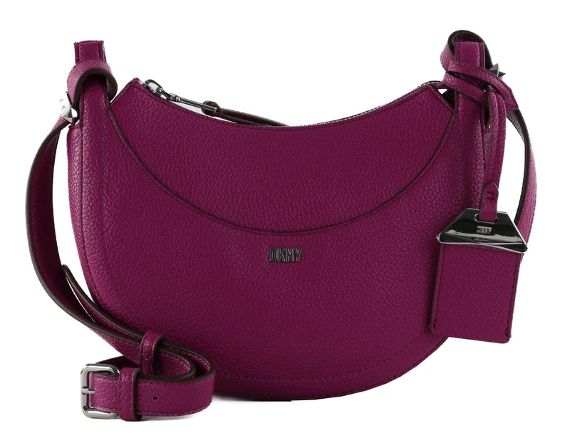 DKNY Women's Barbara Top Zip Crossbody, Dark Orchid, Dark Orchid, Small