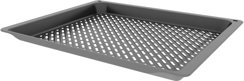NEFF Z1655CA0 Air Fry and Grill Tray, Hot Air Frying Tray Made of Enamelled Steel, for All 60 cm and 45 cm Ovens with Air Fry Function, Low-Fat Frying, Dishwasher Safe