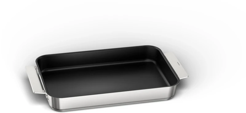 Neff Silver Rectangular Stainless Steel Frying Pan