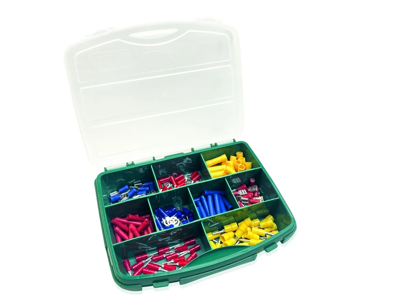 Weidmüller 485793 Mini Cable Lug Set, 0.5-6.0 mm² (180 Cable Lugs in Plastic Case)