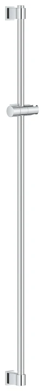 GROHE Vitalio Universal QuickFix - Shower Rail 115 cm (with Wall Holders, Glide Element and Swivel Holder, Holding Force Maximum 20 kg), Extra Easy to fit QuickGlue Chrome, 26970001