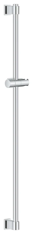 GROHE Vitalio Universal QuickFix - Shower Rail 90 cm (with Wall Holders, Glide Element and Swivel Holder, Holding Force Maximum 20 kg), Extra Easy to Fit QuickGlue, Chrome, 26961001