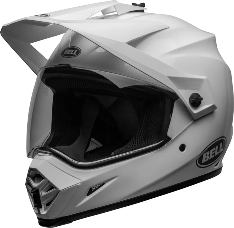 Bell MX-9 ADV MIPS SOLID ECE – motocross helmet – MIPS – adjustable fit – good ventilation – EPS shell – ECE certified – white, size: L