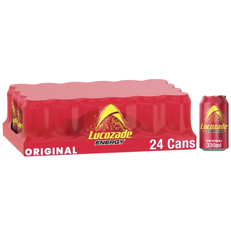 Lucozade Energy Drink Original 330 ml (Pack of 24)