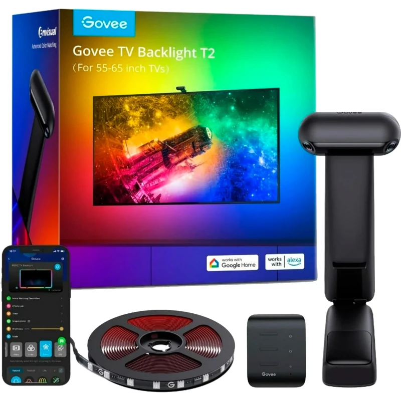 Govee - Envisual TV Backlight T2 with Dual Cameras (55~65 inch) - Image 1