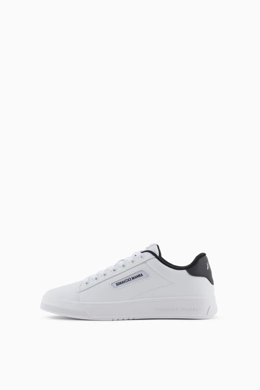 Armani Exchange Men's Seattle Trainers, Op White Black, 9 UK