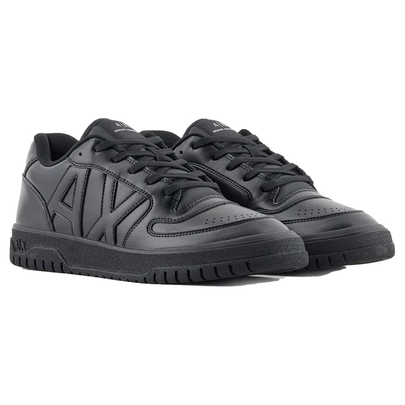 Armani Exchange Men's Duck Trainers, Black, 9.5 UK