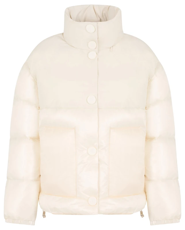 Armani Exchange Women's The Notorius Frank, Crinkle Nylon Insert Blouson Jacket, ISO, L