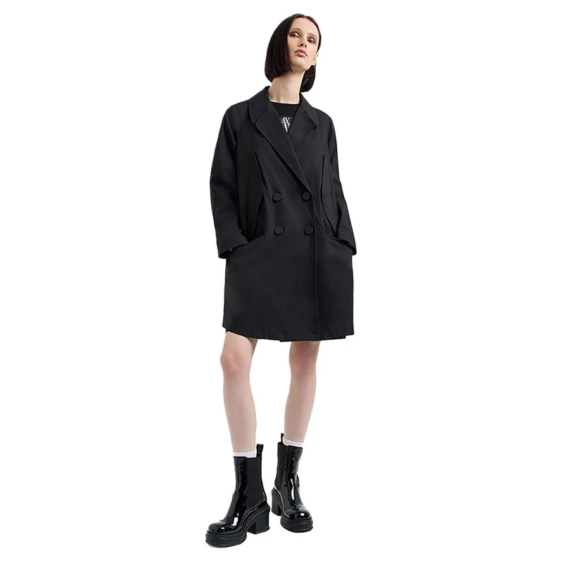 Armani Exchange Women's The Notorius Frank Caban Coat - Black XS