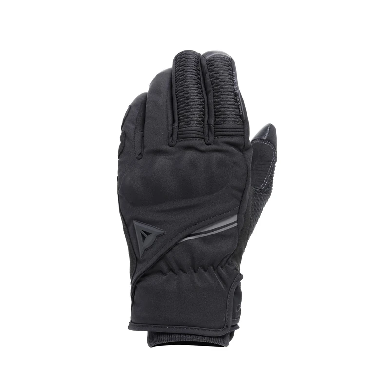 Dainese - Trento D-Dry® Gloves, Winter Motorcycle Gloves, Waterproof, with Knuckle Protectors, Men, Black/Black, XS