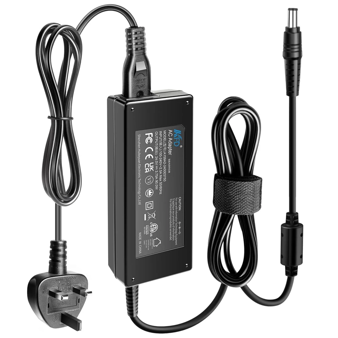 KFD 24V Power Adaptor Cord Cable for Zebra Thermal Label Printer GK420D GK420T GK430D GK430T GX430T ZD410 ZD230 ZD420 ZD421 ZD500R ZD621 GC420T GT800 GX42-200411-000 105934-053 AC/DC Adapter Charger