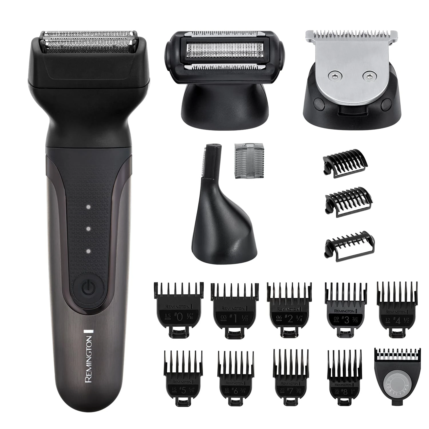 Remington ONE 18-in-1 Total Body Multi-Groomer for Men & Women (Body Hair Trimmer, 38mm Blade for Hair & Beard, Foil Shaver, Nose & Ear, 14 Combs, USB, Waterproof, Cordless, 60-Minute Run Time) PG780