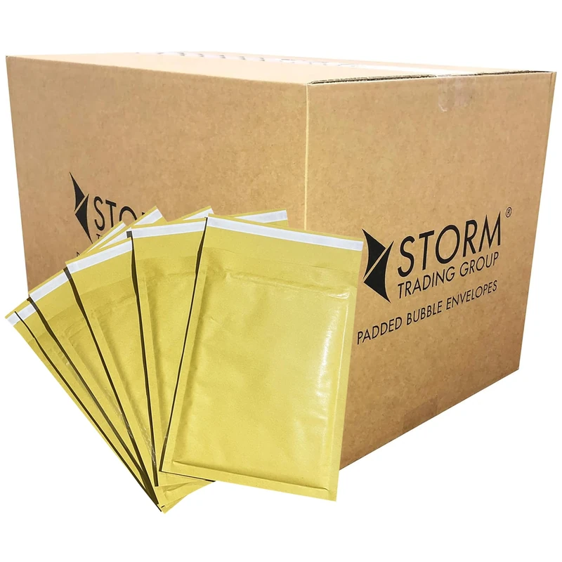 Gold Strong Padded Bubble Envelopes Lightweight Peel & Seal Cushioned Protective Packaging for Posting, Shipping & Mailing (300, STG 7 (240 x 335))
