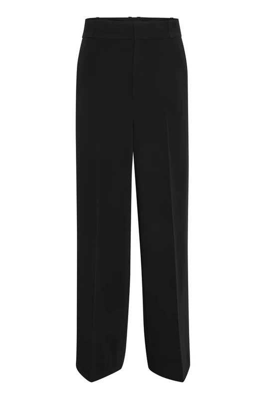 InWear Damen AdianIW Vox Wide Pant Hose, Black, - Image 1