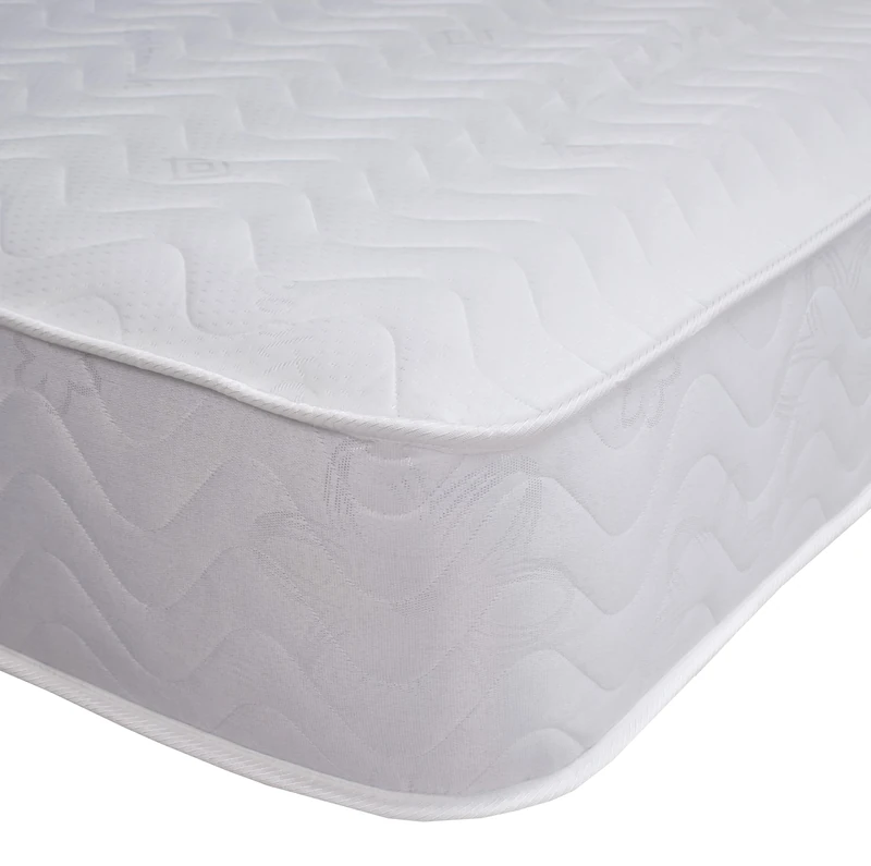 Starlight Beds Budget King Size Memory Foam Mattress. 8 Inch Deep Hybrid Mattress with Springs & Cooling Foam. Soft/Medium, White. (King Size Mattress)