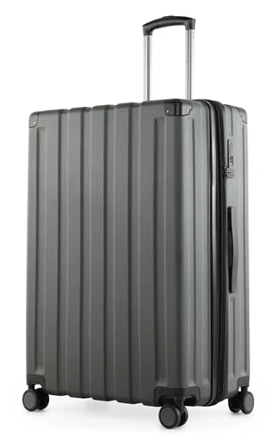 Hauptstadtkoffer Q-Damm - Large Hard-Shell Suitcase, TSA, 4 Wheels, Check-in Luggage with 6 cm Volume Expansion, 78 cm, 133 liters, Graphite