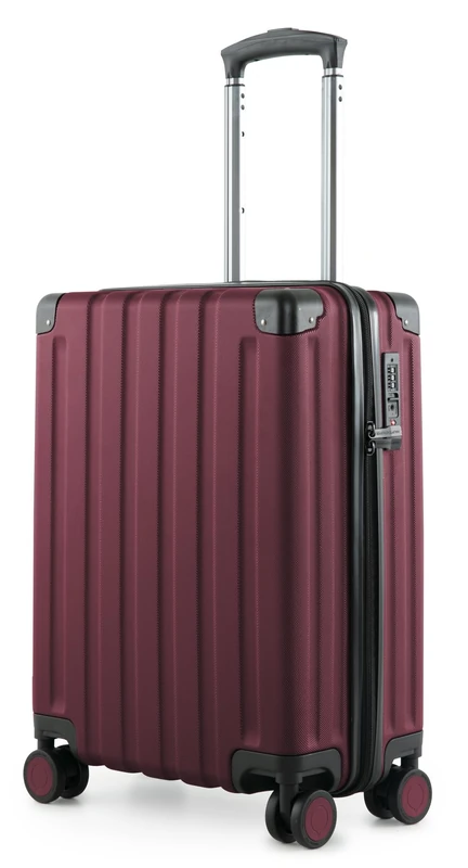 Hauptstadtkoffer Q-Damm - Large Hard-Shell Suitcase, TSA, 4 Wheels, Check-in Luggage with 6 cm Volume Expansion, 78 cm, 133 liters, Burgundy