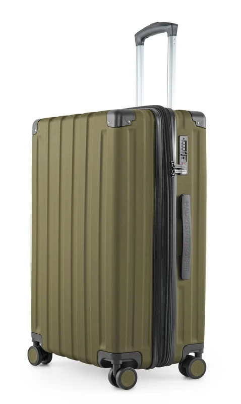 Hauptstadtkoffer Q-Damm - Hand Luggage 54x37x21, TSA, 4 Wheels, Travel Suitcase, Hard-Shell Suitcase, Rolling Suitcase, Hand Luggage Suitcase, Cabin Luggage Suitcase, Avocado