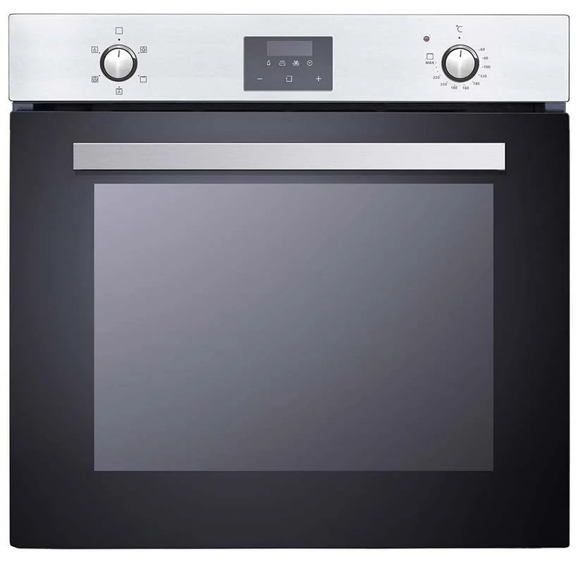 Teknix BITK63ESX 60cm Built In Single Oven, Slim Depth, Touch Control Timer - Stainless Steel