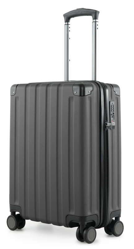 Hauptstadtkoffer Q-Damm - Hand Luggage 54x37x21, TSA, 4 Wheels, Travel Suitcase, Hard-Shell Suitcase, Rolling Suitcase, Hand Luggage Suitcase, Cabin Luggage Suitcase, Graphite