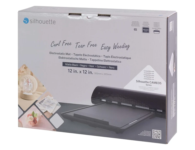 Silhouette America Electrostatic Cutting Mat 12''X12''-Black ESMTBLK - Image 1