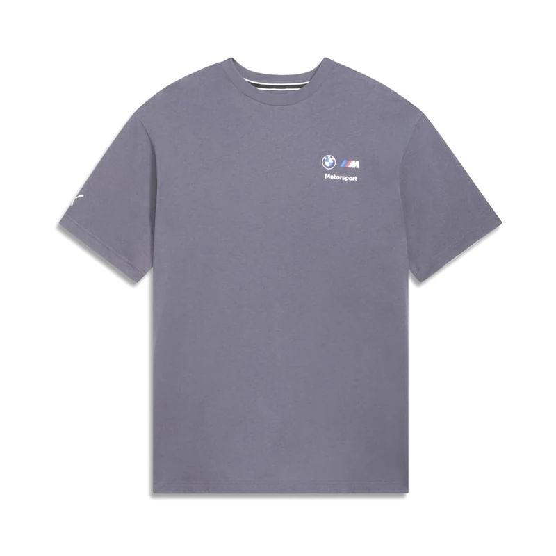 PUMA Men's BMW M Motorsport Essentials Logo T-Shirt, Galactic Gray, XL