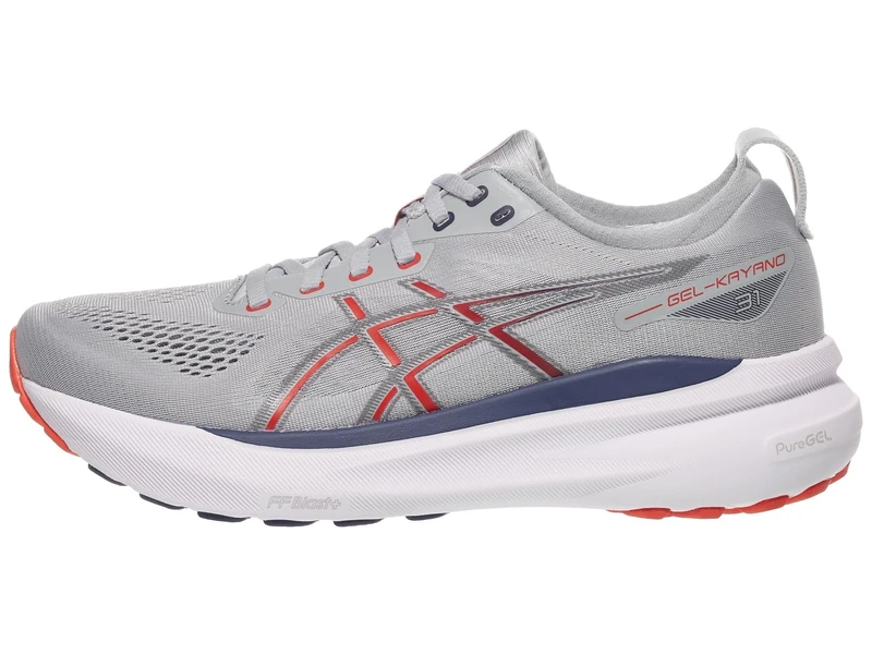 ASICS Men's Gel-Kayano 31 Running Shoes, Piedmont Grey/Fiery Red, 11.5 UK
