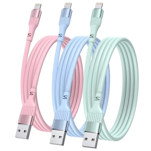 Ankoda Phone Charger Cable 3Pack 1.8M Fast Charging Cable 6FT Phone Charger Cord