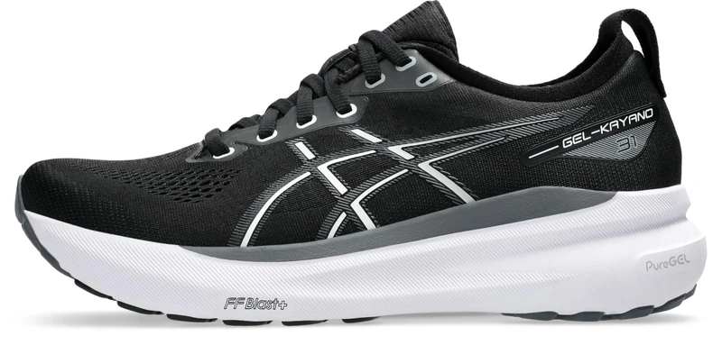 ASICS Men's Gel-Kayano 31 Trainers, Black/White, 8 UK