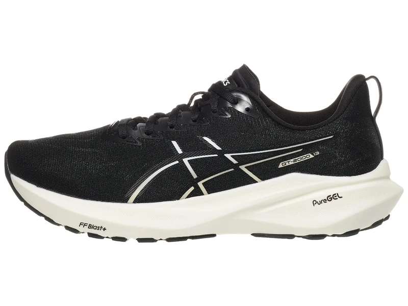 Asics Men's GT-2000 13 Running Shoes, Black/White, 12.5 Wide