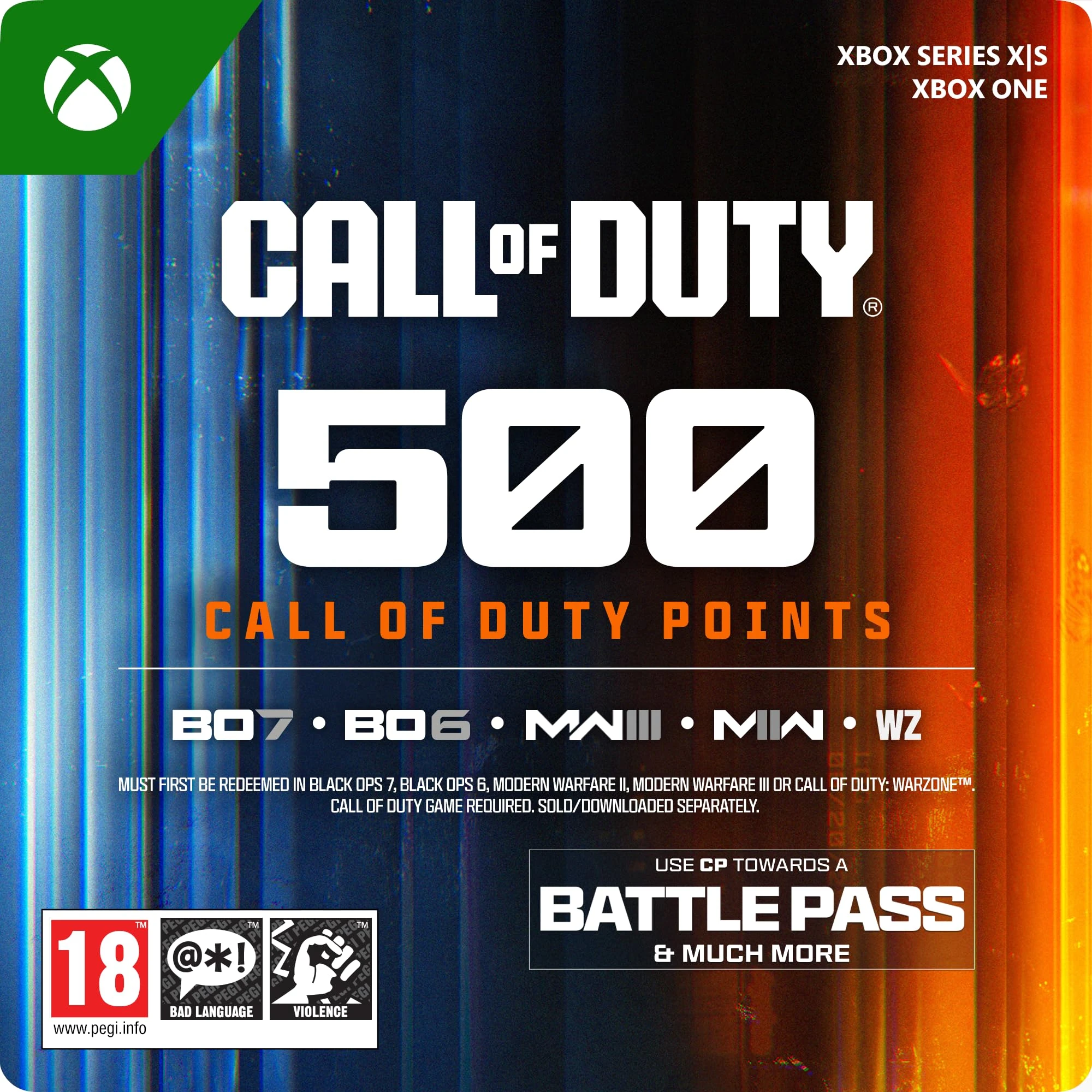 Call of Duty Points - 500 | Xbox One/Series X|S - Download Code