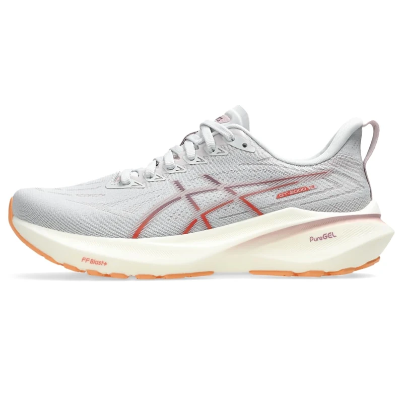 ASICS Women's GT-2000 13 Running Shoes, Concrete/Watershed Rose, 12 Wide
