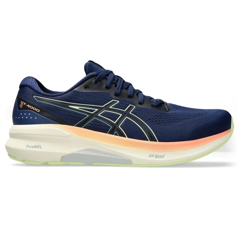 ASICS Men's GT-4000 4 2E Running Shoes, 8, Blue Expanse/Cool Matcha