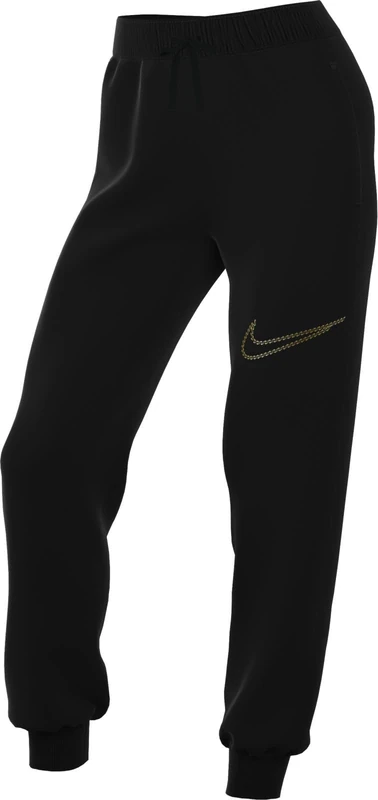 NIKE Women's W NSW Club FLC Shine Mr Pant Trousers, Black, L