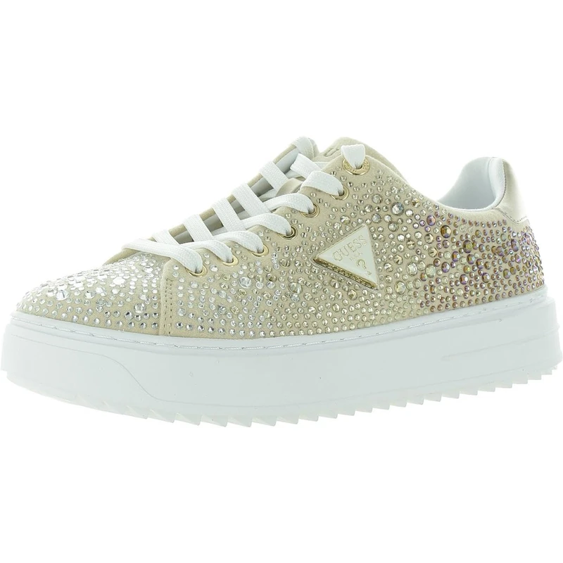 GUESS Women's Denesa Sneaker, Gold 710, 7 UK