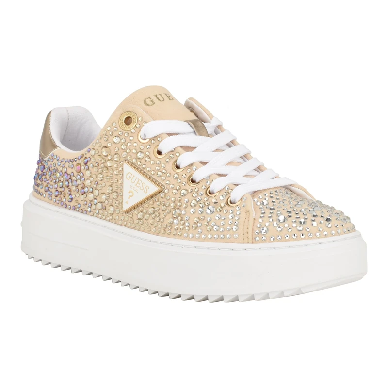 GUESS Women's Denesa Sneaker, Gold 710, 5 UK - Image 1