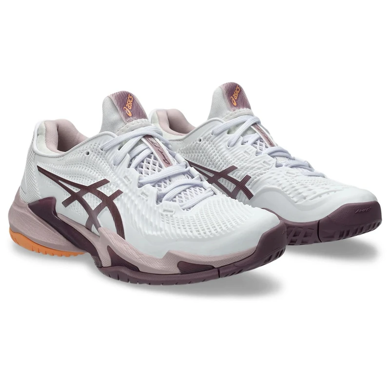 ASICS Women's Court FF 3 Sneaker, White/Soothing SEA, 5 UK