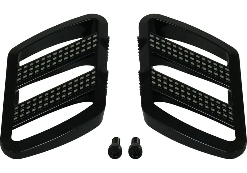 Show Chrome Combat Driver Floor Boards For Can-Am Ryker Aluminum Black Contrast Cut Adjustable Extended Wider Footboards Foot Rest 600, 900, Rally, Sport 41-426