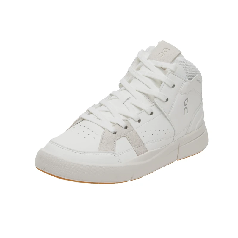 On The Roger Clubhouse Women's White/Sand Trainers - UK 5